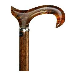 Faux Amber Handle with Ovangkol Shaft Cane