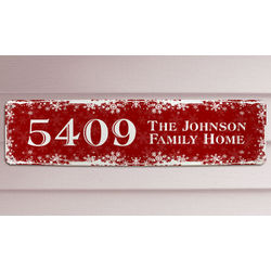 Personalized Christmas Home Address Sign