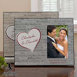 Personalized Can't Help Falling in Love Picture Frame