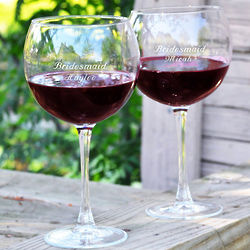 Custom Red Wine Glasses