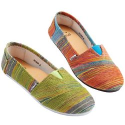 Aztec Canvas Slip-Ons Shoes
