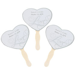 Personalized Love Wedding Fans