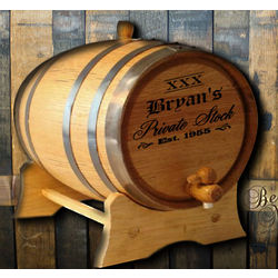 XXX Private Stock Personalized 1-Liter Oak Barrel