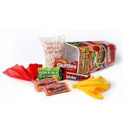Football Themed Jumbo Party-in-a-Box Candy and Popcorn Gift Set