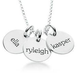 Mommy's Personalized 3-Tag Elle Collection Necklace