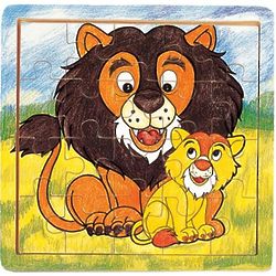 Lion and Cub 21-Piece Jigsaw Puzzle
