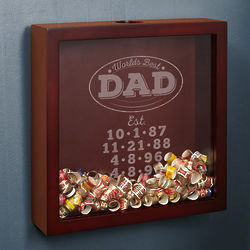 World's Best Dad Personalized Shadow Box