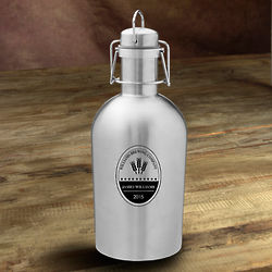 Personalized Stainless Steel Brewing Company Growler