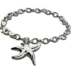 Tiffany Inspired Sterling Silver Starfish Bracelet