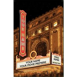 Personalized Vintage Theater Sign