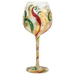 Christmas Beauty Super Bling Wine Glass