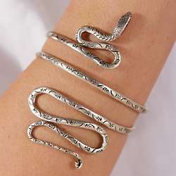 Coiled Snake Bangle Bracelet