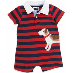 Infants One Piece Puppy Polo