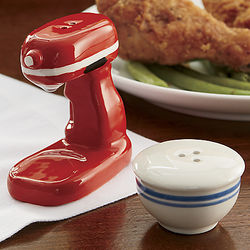 Stand Mixer and Bowl Salt and Pepper Shakers