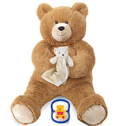 Lil' Hunka Love Teddy Bear with Buddy Blanket and Rattle