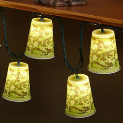 Camouflage Cups Outdoor Party Lights