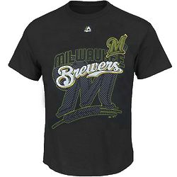 Milwaukee Brewers Mens Black T-Shirt