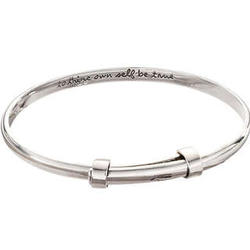 To Thine Own Self Sterling Silver Bangle