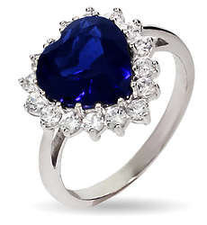 Movie-Inspired Heart Shaped Sapphire Engagement Ring