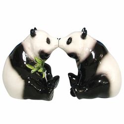 Kissing Pandas Magnetic Salt and Pepper Shakers