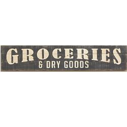 Groceries and Dry Goods Sign