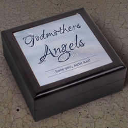 Godmothers Are Angels Keepsake Box
