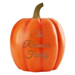 Large Light-Up Pumpkin Decoration with Any Personalized Message