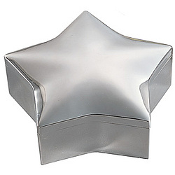Personalized Silver Star Jewelry Box