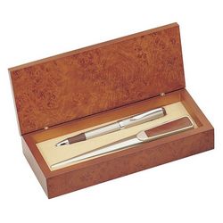 Leather Letter Opener with Pen Gift Set
