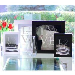Personalized Love Shadow Box and Unity Sand