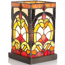 Square Stained Glass Memory Lantern