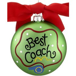 Personalized Best Coach Christmas Ornament
