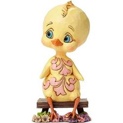 Spring Chick on a Bench Figurine