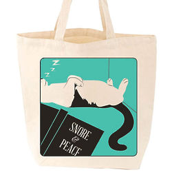 Snore and Peace Cat Tote