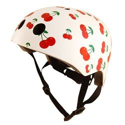 Kid's Medium Bike Helmet with Cherry Pattern