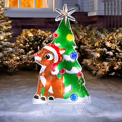 Festive Rudolph Lighted Outdoor Christmas Decoration