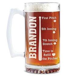 Personalized Sportsaholic Baseball Beer Mug