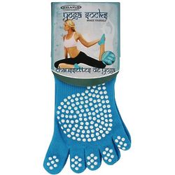 Anti-Slip Yoga Toe Socks in Sky Blue
