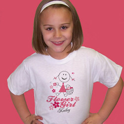 Flower Girl Personalized Youth T-shirt