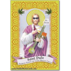 St. Dude Funny Birthday Card