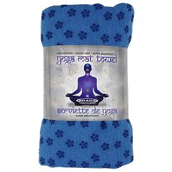Anti Slip Yoga Towel in Blue