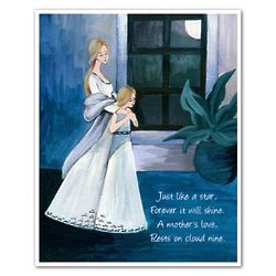 Sweet Memory Mother and Daughter Personalized Fine Art Print