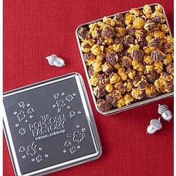 Embossed Tin of Drizzled Caramel Popcorn