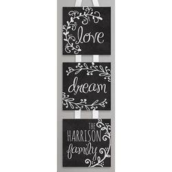 Personalized Love and Dream Hanging Canvas Wall Decor