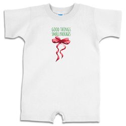 Infant's Good Things, Small Packages Christmas Romper