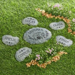 Personalized Blooms with Love Garden Stepping Stone