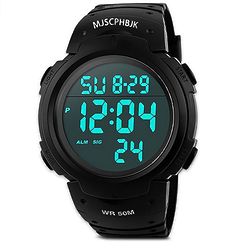 Digital Large Face Military Style Sports Watch