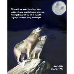 Moonlight Love Personalized Print