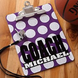 Basketball Coach Personalized Clipboard