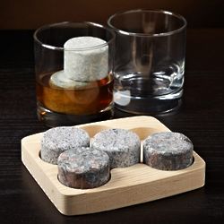 Round Whiskey Stones 6 Piece Set